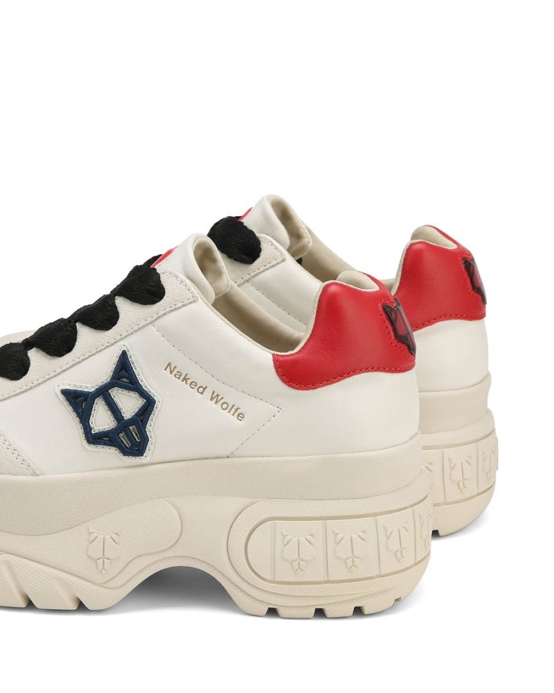 Adidasi Naked Wolfe Warrior Piele Dama Albi | Romania 398QHMWY