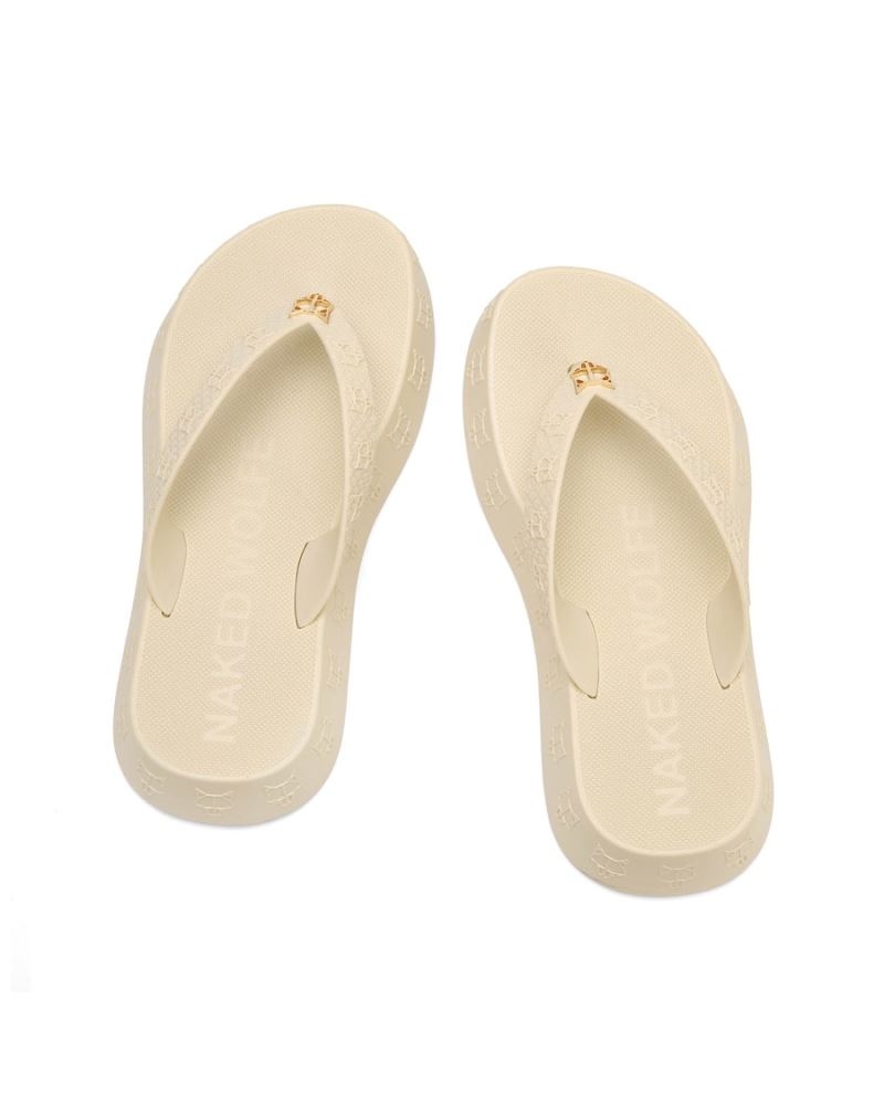 Flip Flops Naked Wolfe Holiday Dama Bej | Romania 608NULIA