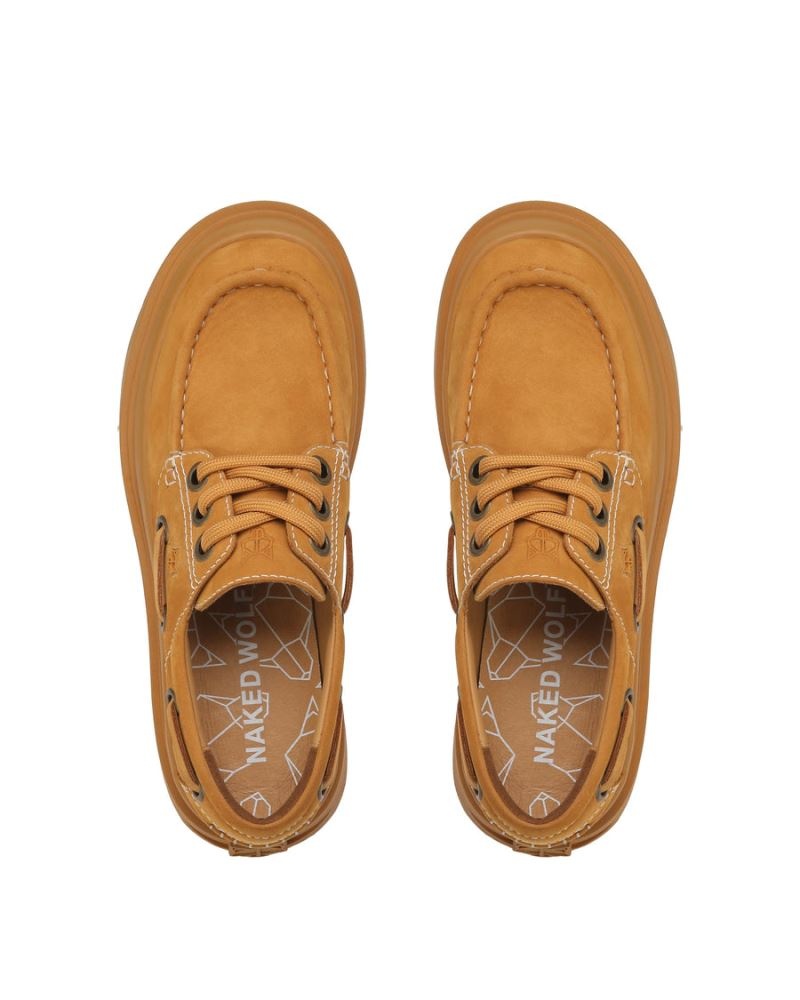 Mocasini Naked Wolfe Dock Wheat Barbati Maro | Romania 631XNOHM